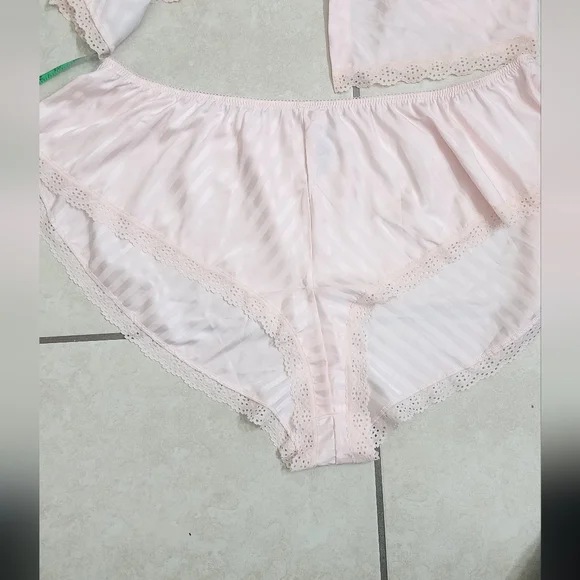 Adore Me Elegant Pink Lace Trim Sleepwear Set - Picture 6 of 12